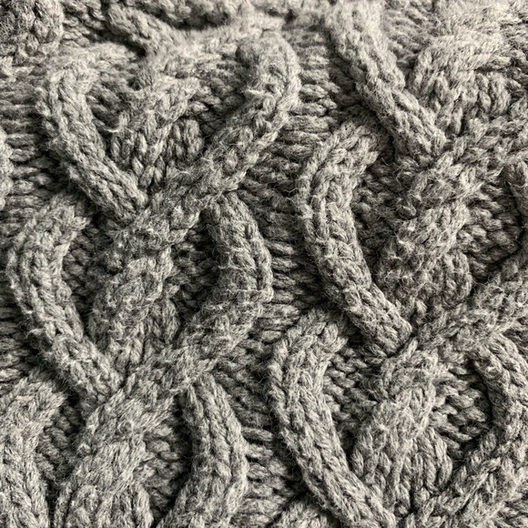 BETWEEN me & you Gray CableKnit Turtleneck Sweater - Picture 7 of 8